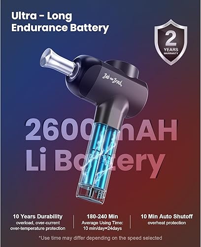 Miniatura 8 de BOB AND BRAD Pistola de masaje X6 Pro Max con terapia de cabeza de calor, frío y metal, pistola masajeadora de tejido profundo de percusión para