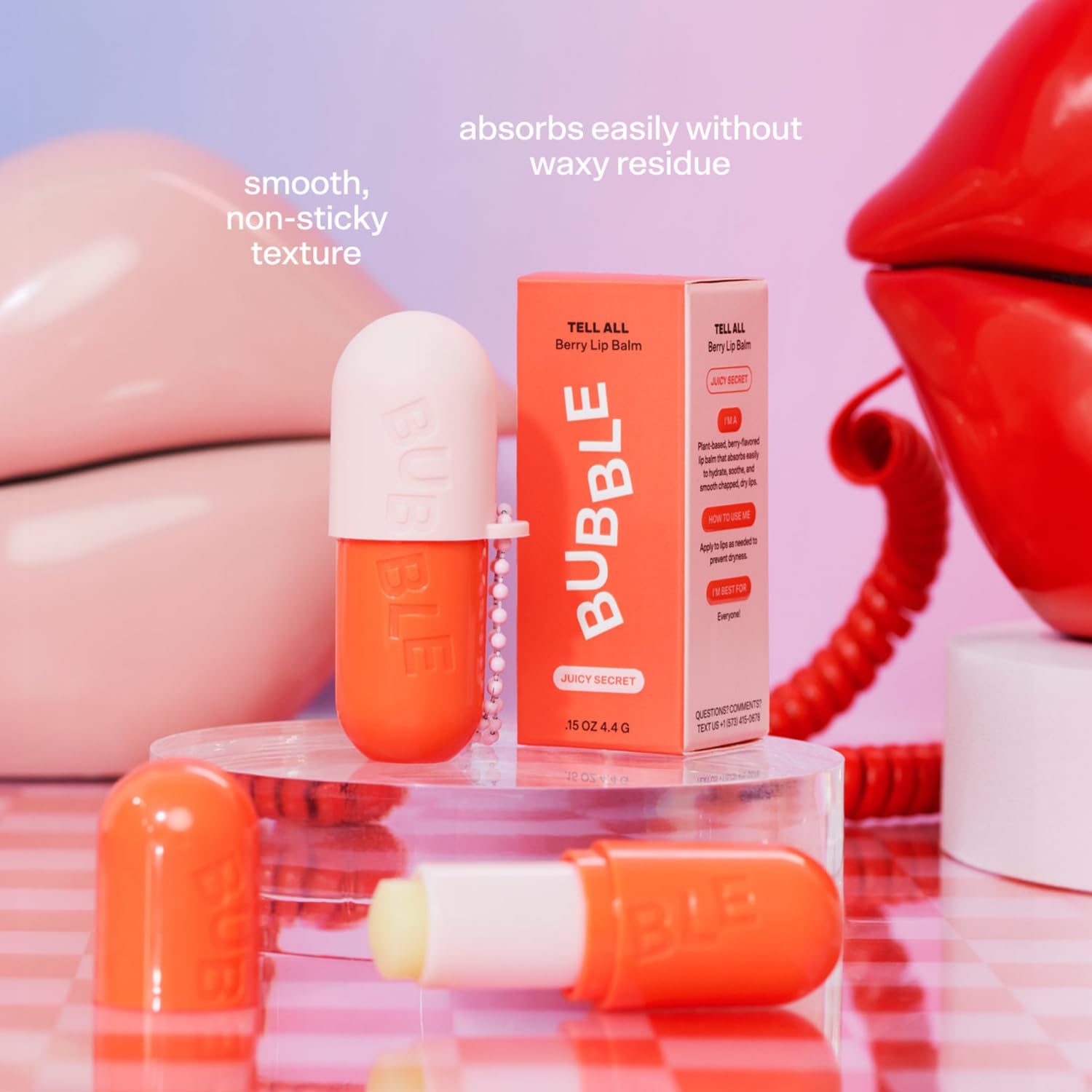 Bubble Skincare Juicy Secret Lip Balm - Hydrating & Vegan -5 Bubble Skincare Juicy Secret Lip Balm - Hydrating & Vegan -5