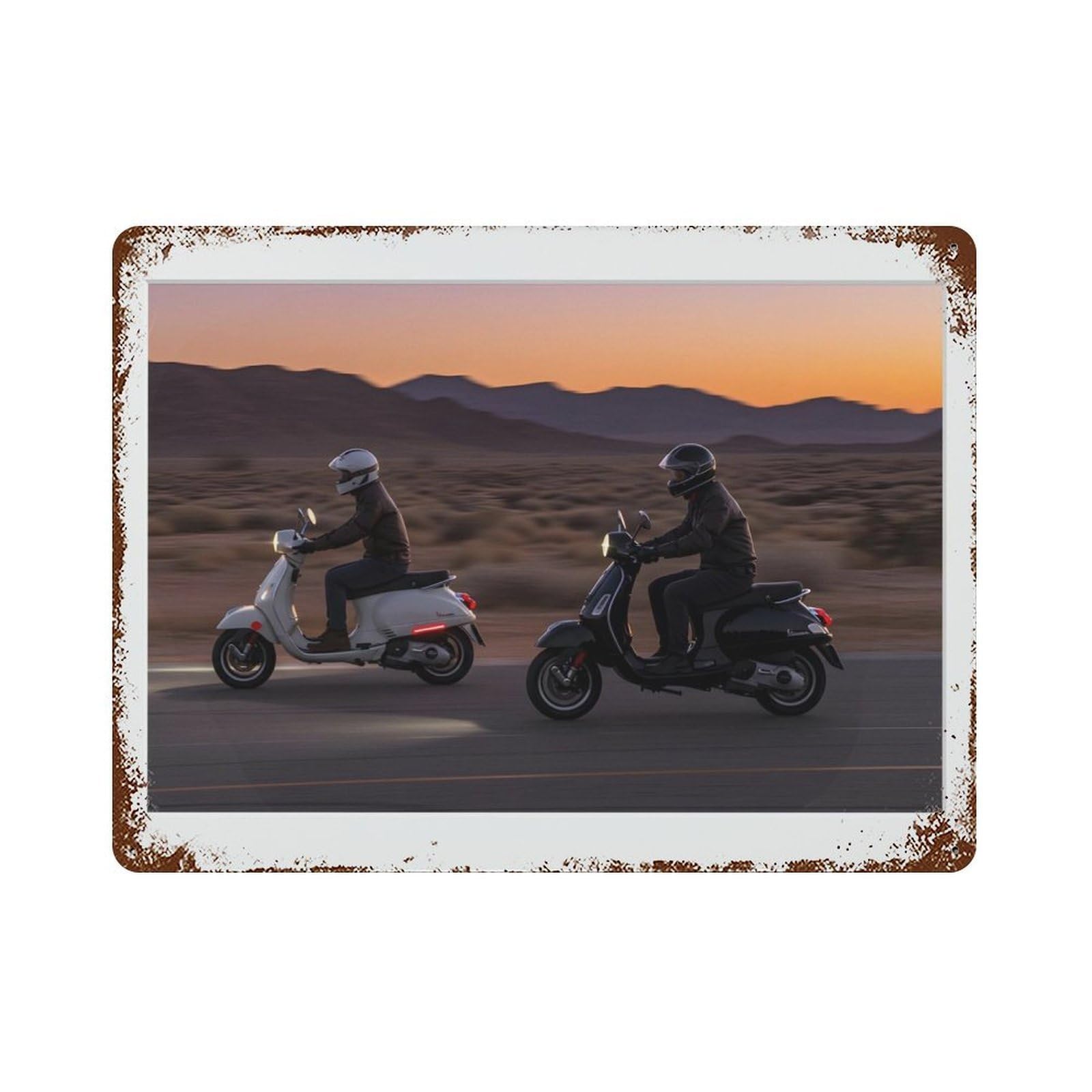 xiaoxiaoshen Motorcycle Photography S Wall Decor Art Metal Tin Poster Modern Home Decor Art Home Bar Shop Decorations Vintage Sign 30x40cm
