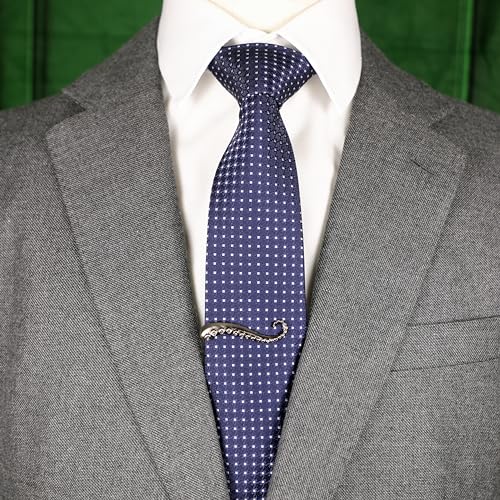 Octopus Limb Tie Bar Burnished Silver Tone Octopus Limb Tie Clip In Box2