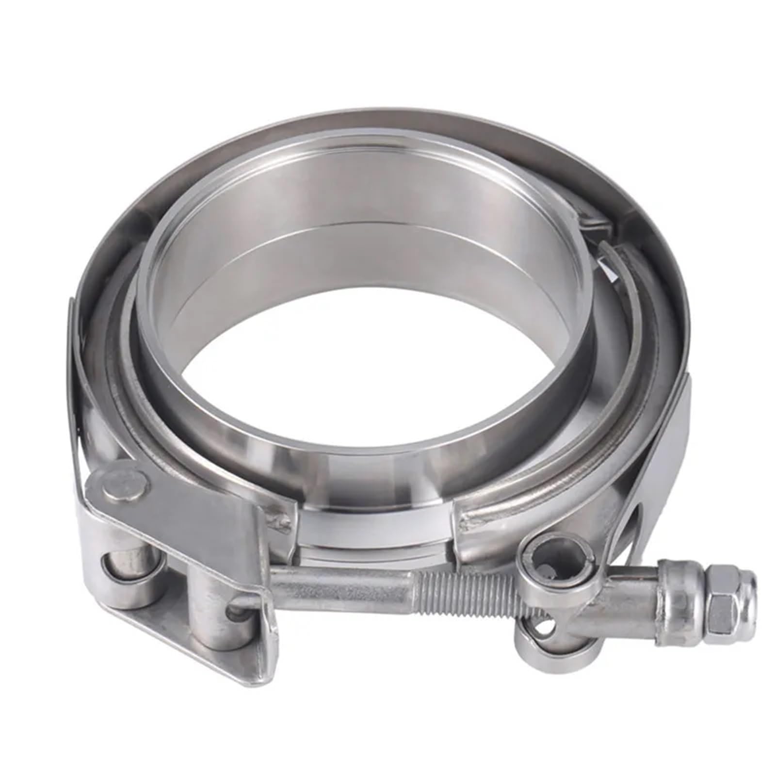 Auspuffschelle, Auspuff Schellen 304 Edelstahl 2 "2,25" 2,5 3 Zoll 51 63 76 Mm V-Band Klemme Turbo Auspuffrohr V-Band Klemme Männlich Weiblich Flansch V Klemme Kits(127mm 5 inch)