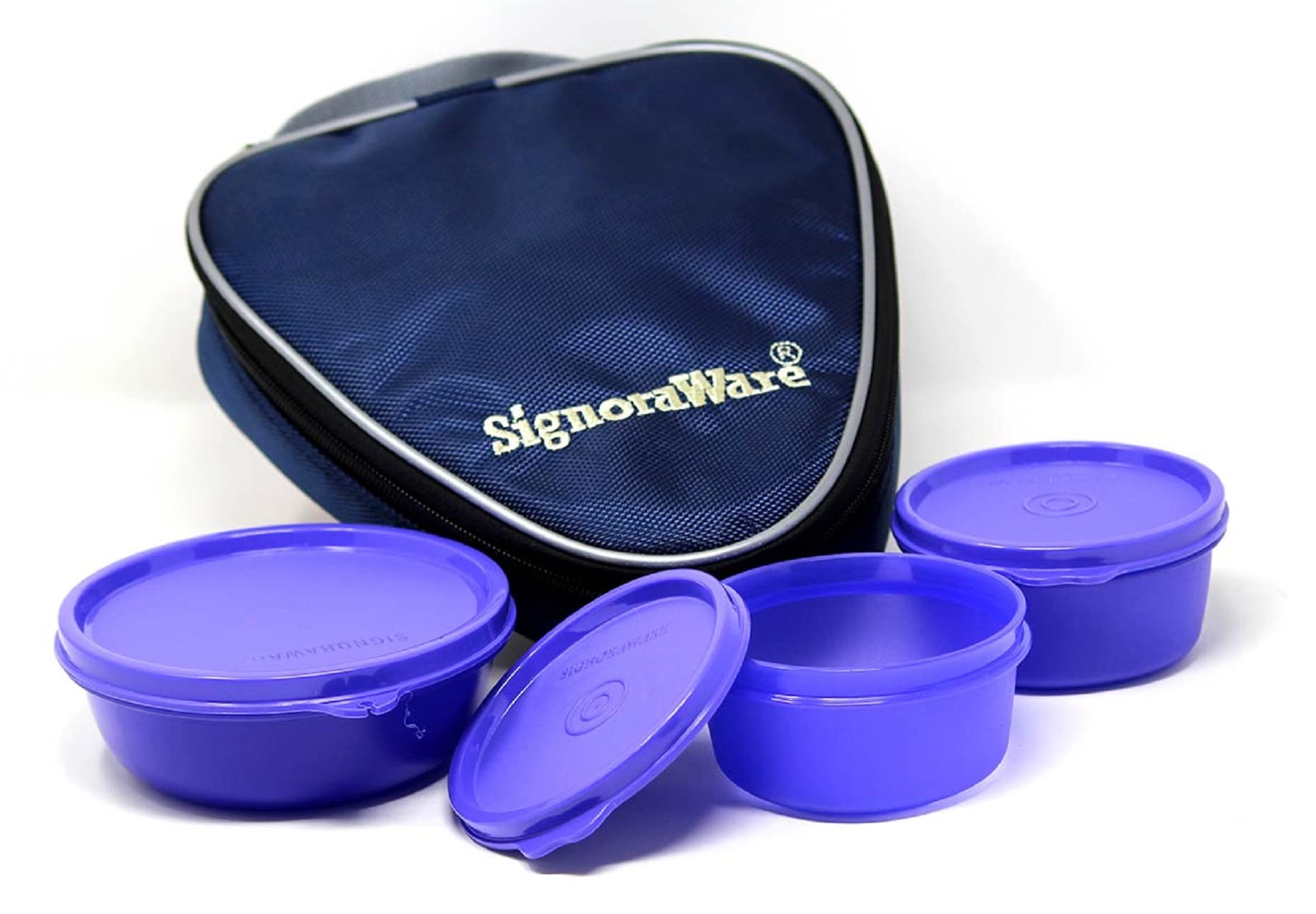 SignoraWare Classic BPA Free Plastic Round Big Containers | Airtight & Leakproof | Microwave & Dishwasher Safe | Stackable Container | Best for Home, Office & Pantry use (800ml | Pink) — Amazon image 17