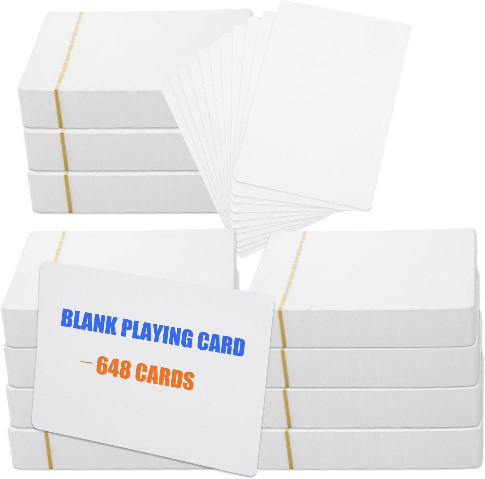 648PCS White Blank Playing Cards, Blank Playing Cards to