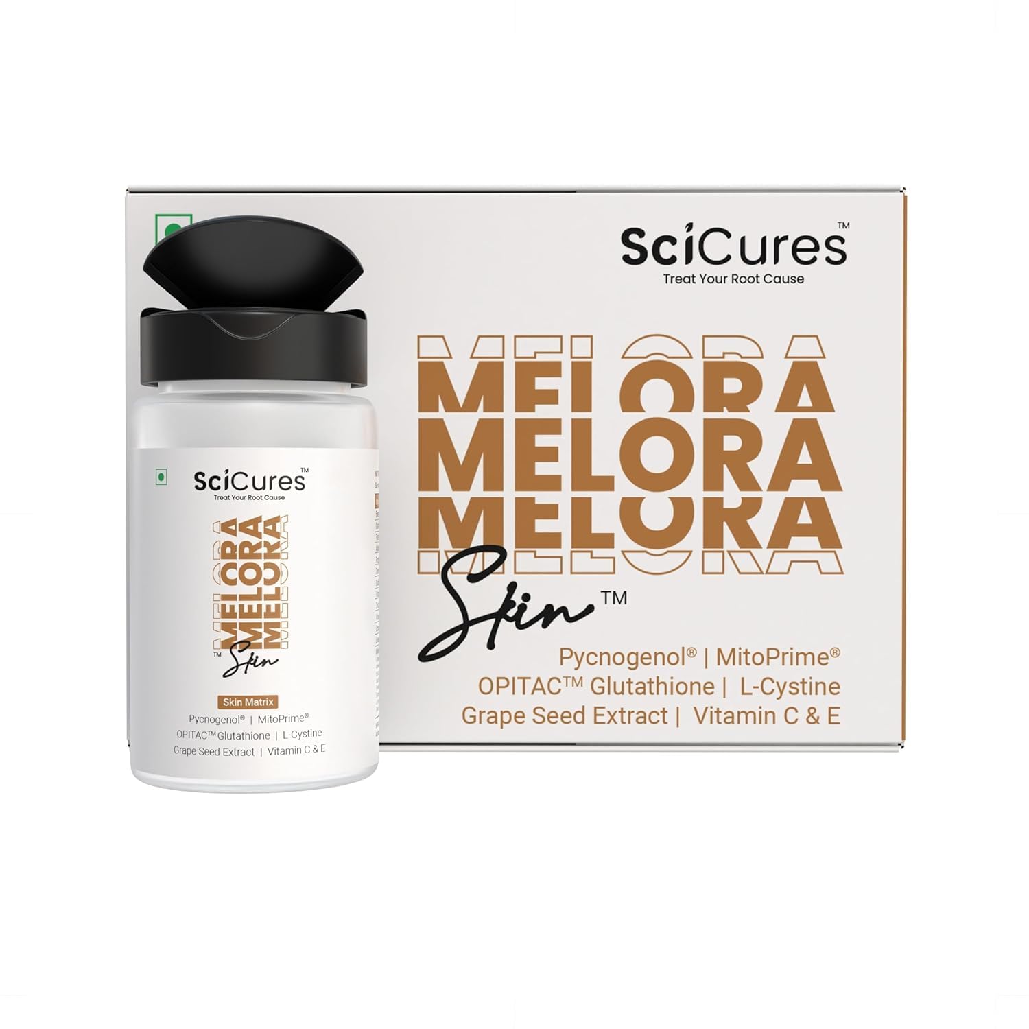 pycnogenol glutathione SCICURES Melora Skin™ – Fade Melasma & Hyperpigmentation | 15-in-1 Skin  Blend