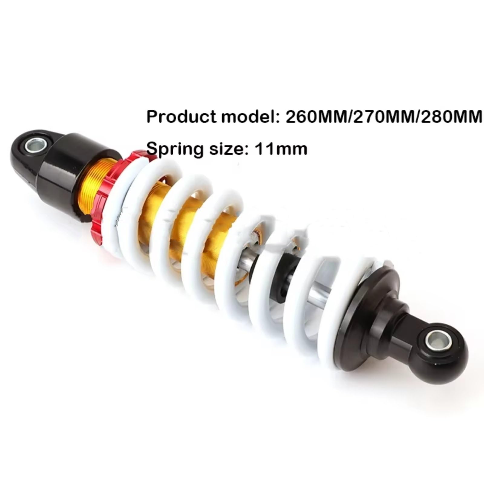 para BBR para CRF 110cc 125cc Motocicleta para 260mm 270mm 280mm Amortiguador Suspensión Trasera Amortiguador Trasero Motocicleta(270MM)