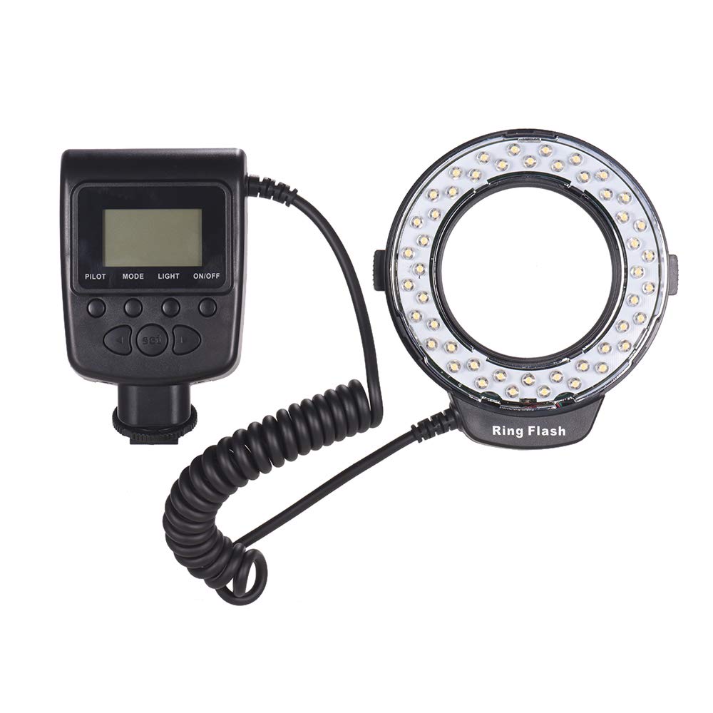 Flash Macro Anulare, 3000K-15000K, Display LCD, GN 15