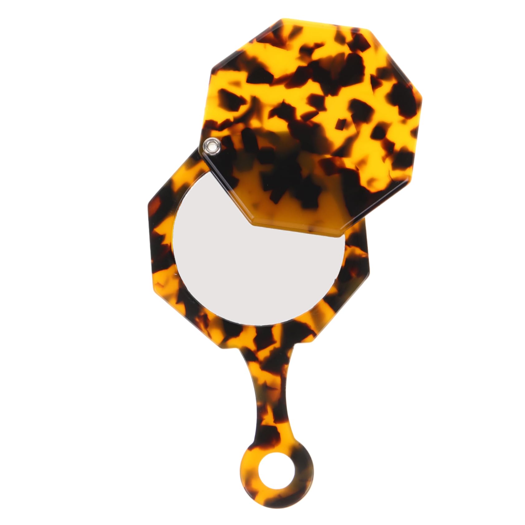 Garneck 5pezzi Specchietto Portatile Per Trucco Da Viaggio Specchio Maneggevole Rotante Per Donne Design Vintage Colore Per Uso Quotidiano e Viaggi