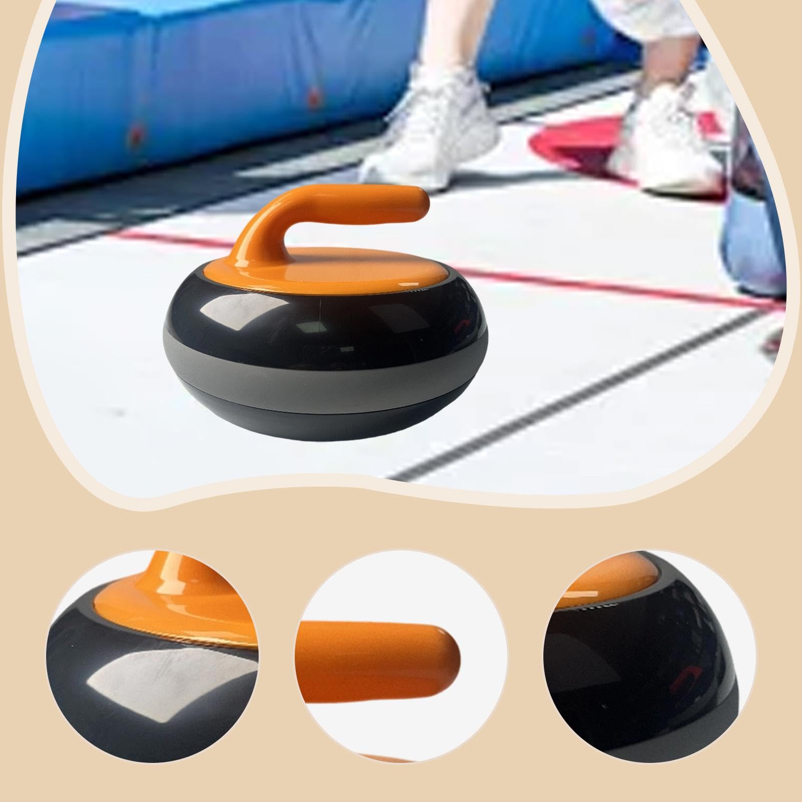 Stone Gioco Sportivo da Tavolo con Pietra Portatile Pratico per Allenamento Gruppo Facile Uso Materiali PP Adatto per Bambini Adulti a, Arance