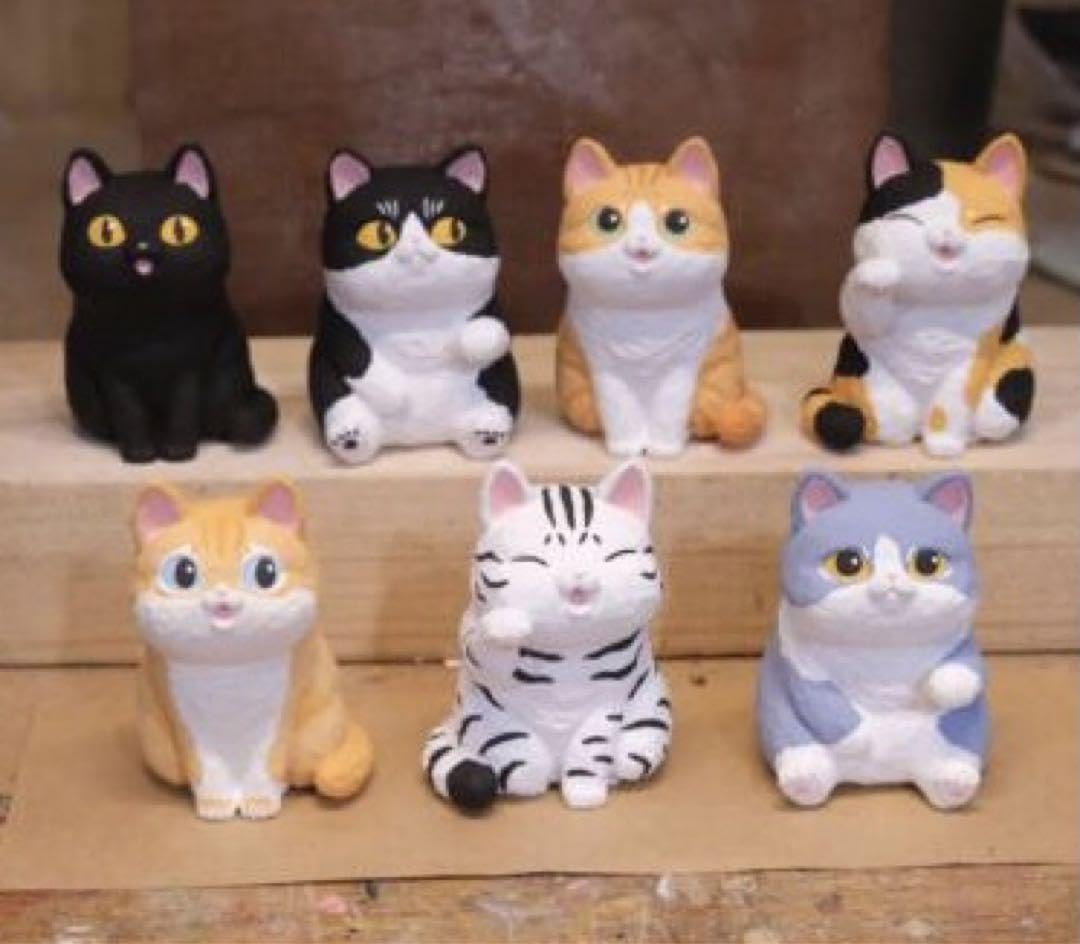 Amazon.co.jp: 猫之島 台湾 フィギュア 木彫 バラ売りOK : おもちゃ