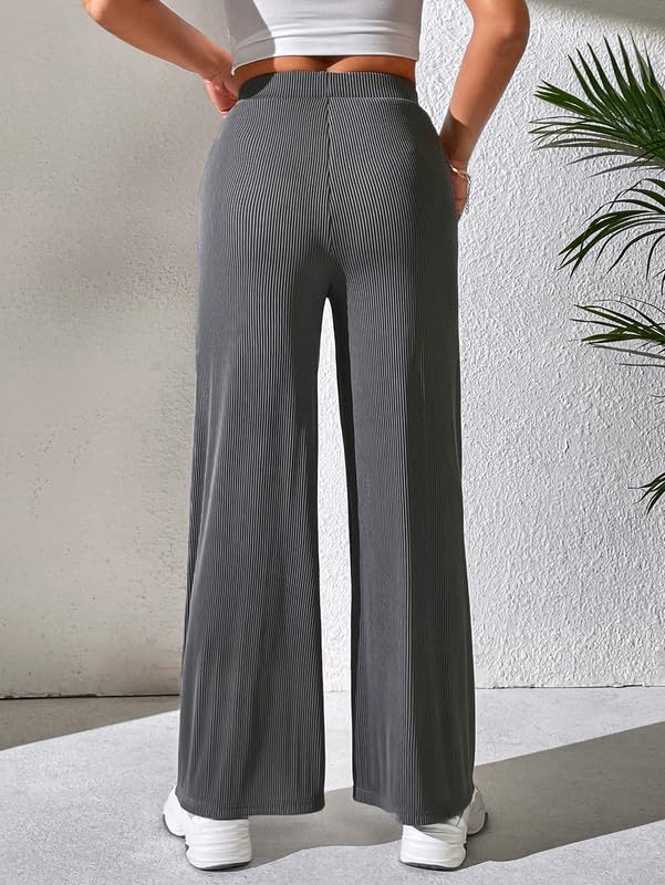 Image of DTR FASHION Women's Stretchable Solid Lining Cotton Blend Casual Trouser