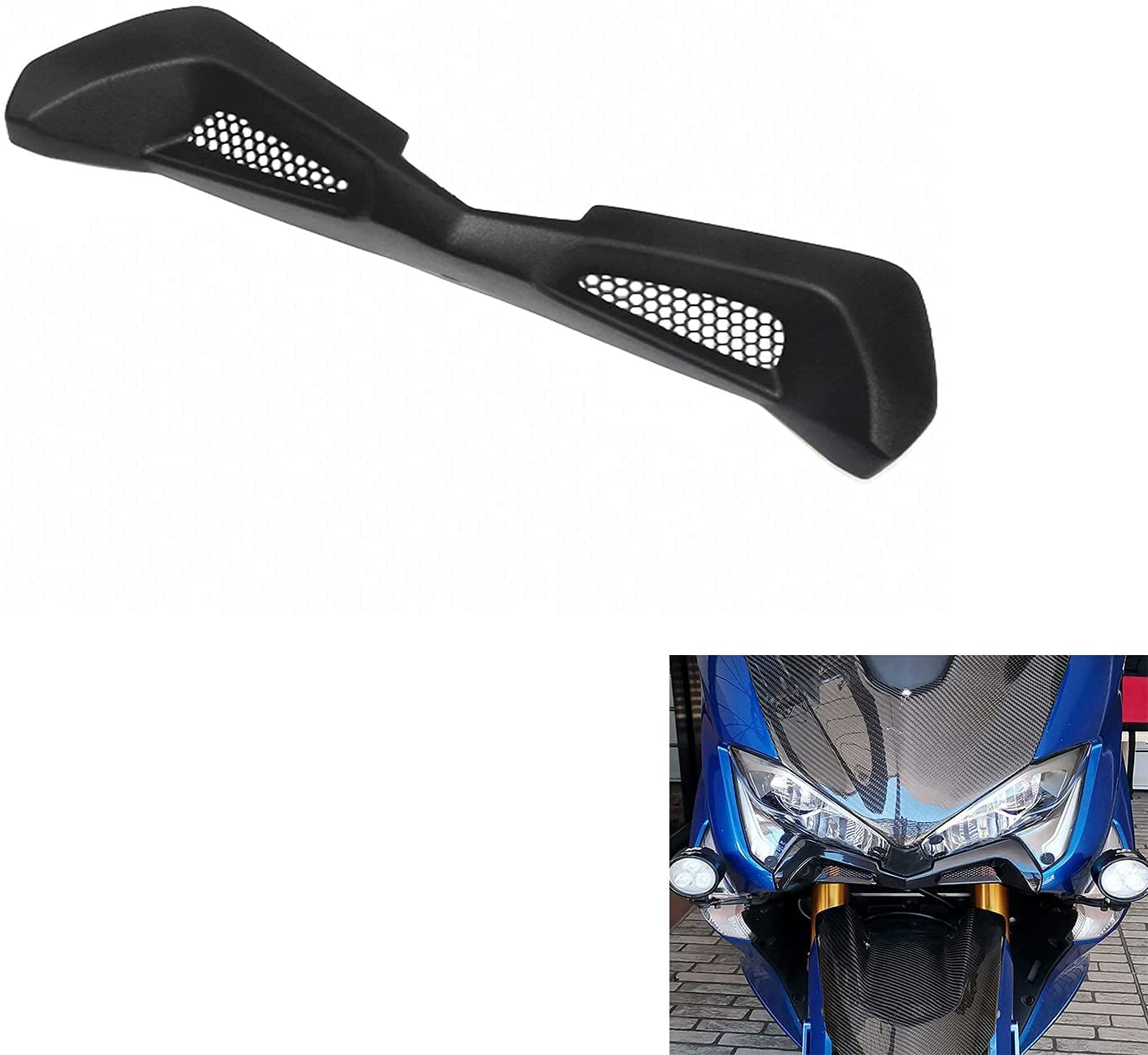 Decoración de Entrada de Aire Apta para TMAX 530 2017-2019 y para Tmax 560 2020-2021 PSLER Accesorios de Alerón para Cubierta de Aleta Delantera de Motocicleta