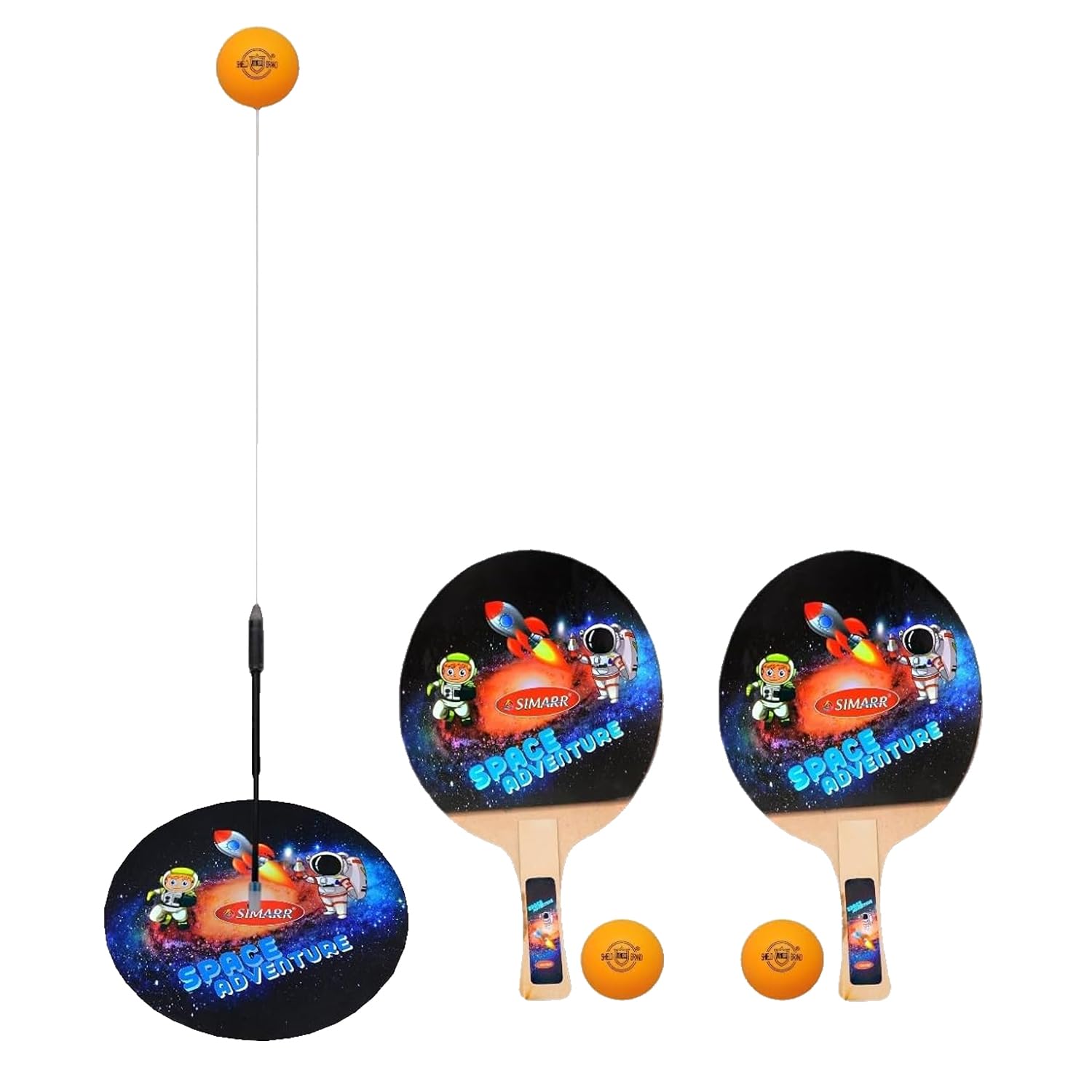 Simarr Space Ping-Pong Table Tennis Trainer Set for Kids | Teenagers | Adults, 2 Balls & Racket | Indoor & Outdoor Game (B0DGPLP1WL) Amazon Price History, Amazon Price Tracker