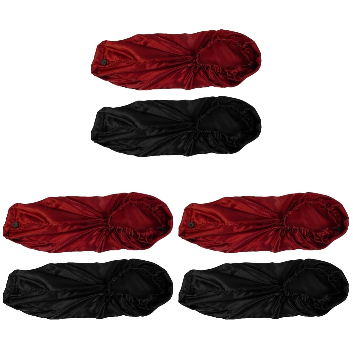 FRCOLOR 6 Pz Berretto Da Notte Lungo Con Fibbia Cappelli Da Donna Cuffia a Treccia Cuffie Da Per Donna Berretto Con Trecce Elastiche Domestico Raso Raperonzolo Mancare