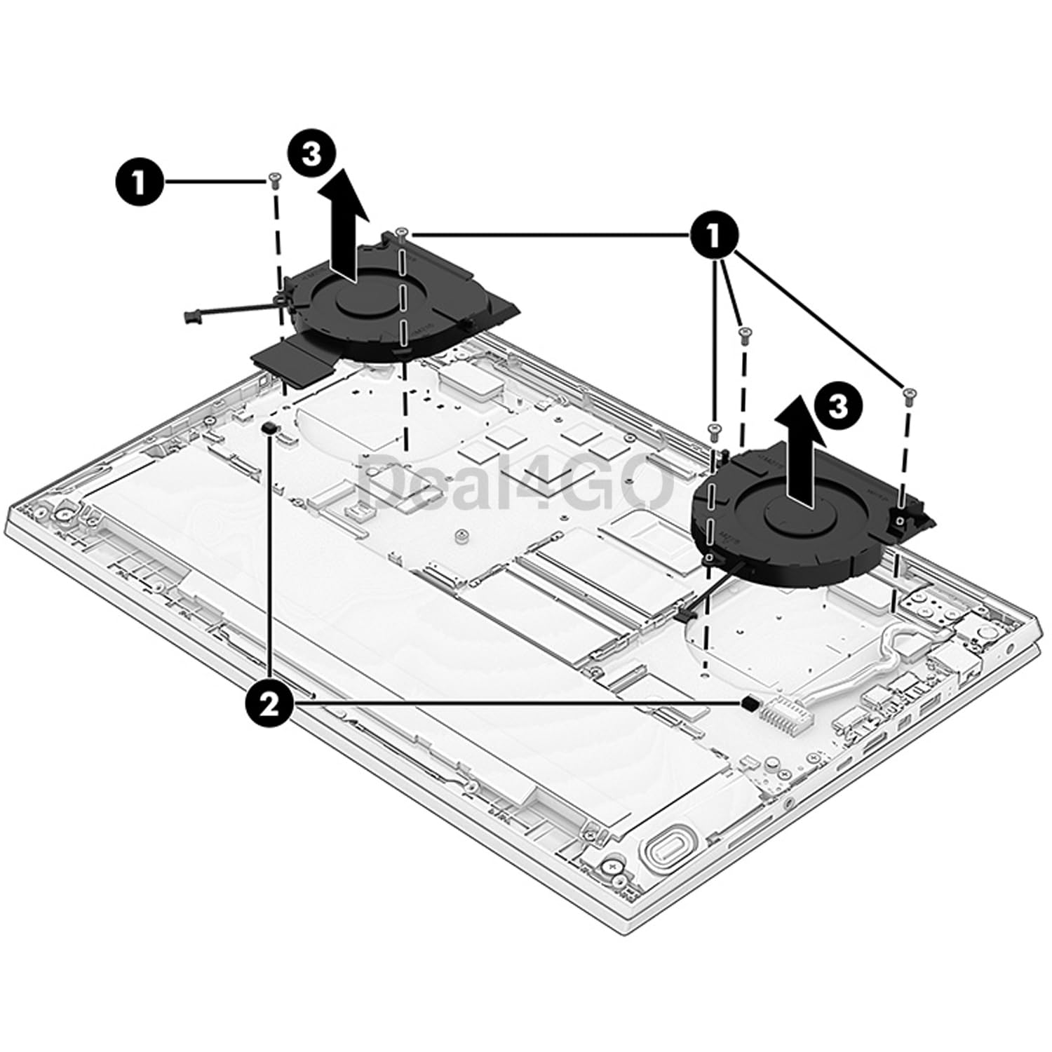 Amazon.com: Deal4GO 12v CPU Cooling Fan M75487-001 Replacement for