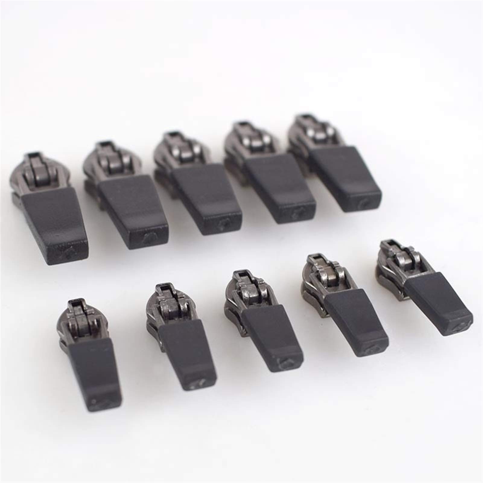 XXHNBF Zipper for Bags, Ziper Puller,Zip Fixer, Zipper,Pull Sliders Head,Sewing Zips,Zippers,durable 10pcs 3# 5# Anti-loading, for Invisible Nylon