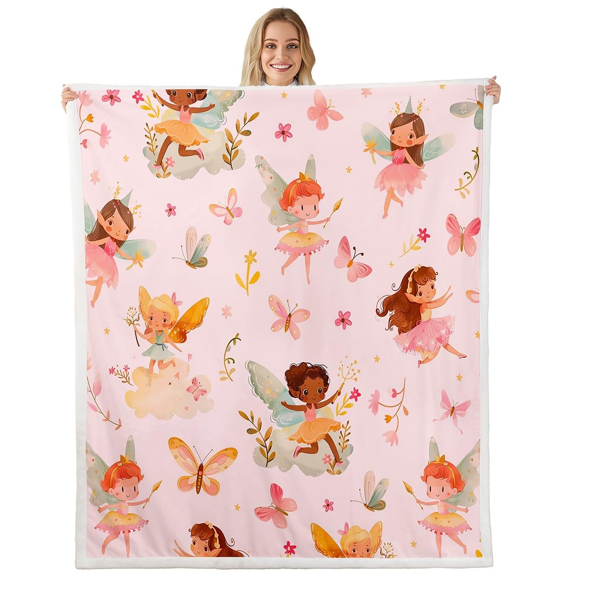 Couverture de fée rose cadeau idéal pour anniversaire fille et ado