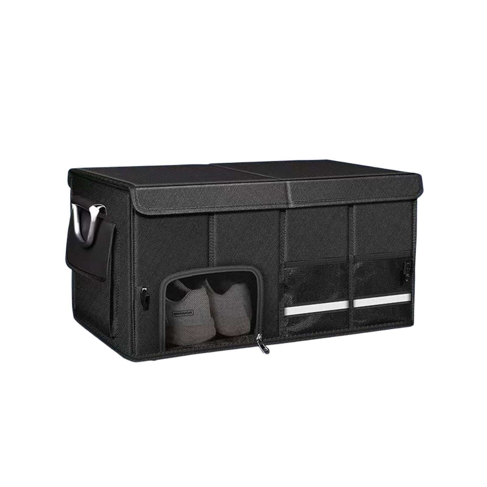Cgdxg Normal Car Boot Storage Organiser For Volkswagen Vw Amarok Caddy Taro Teramont,Collapsible Car Organizers With Lid,Portable Car Boot Tidy Storage Box Car Accessories,72L