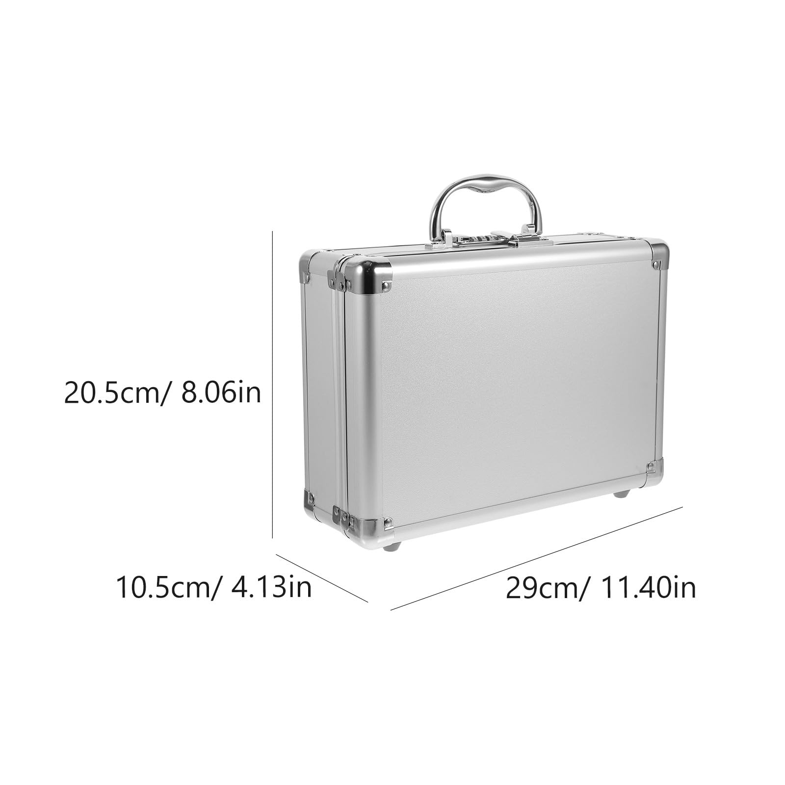 INOOMP Valigetta 24 Ore in Lega di Alluminio Manico e Design a Combinazione, Custodia Rigida per Protezione Superiore e Organizzatore di Strumenti per Negozi e Attività Outdoor