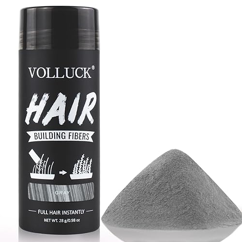 Fibras capilares para adelgazamiento del cabello para mujeres y hombres, color de cabello para cobertura de cabello gris, pérdida de cabello más