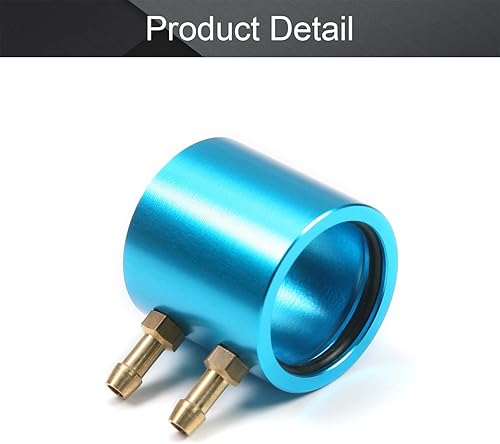 Miniatura 4 de Fielect Chaqueta de refrigeración por agua de aluminio del motor Modelo de control remoto de metal Piezas de barco BlueSuitable para 20 series