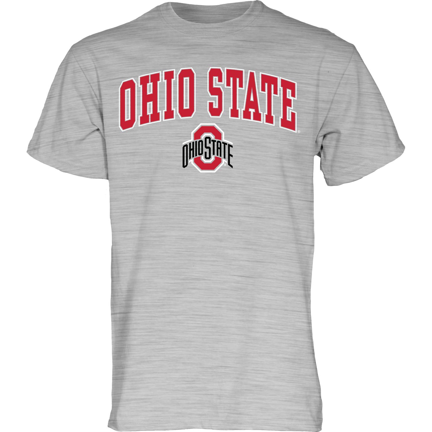 Blue 84 NCAA Ohio State Buckeyes Mens T Shirt Gray Arching Over, Ohio State Buckeyes Gray, Medium