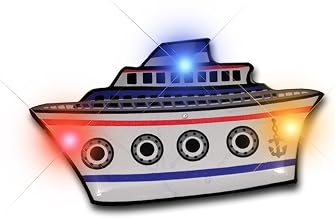 "Seafaring Light Show" LED Cruise Ship Lapel Pin Flashing Body Light