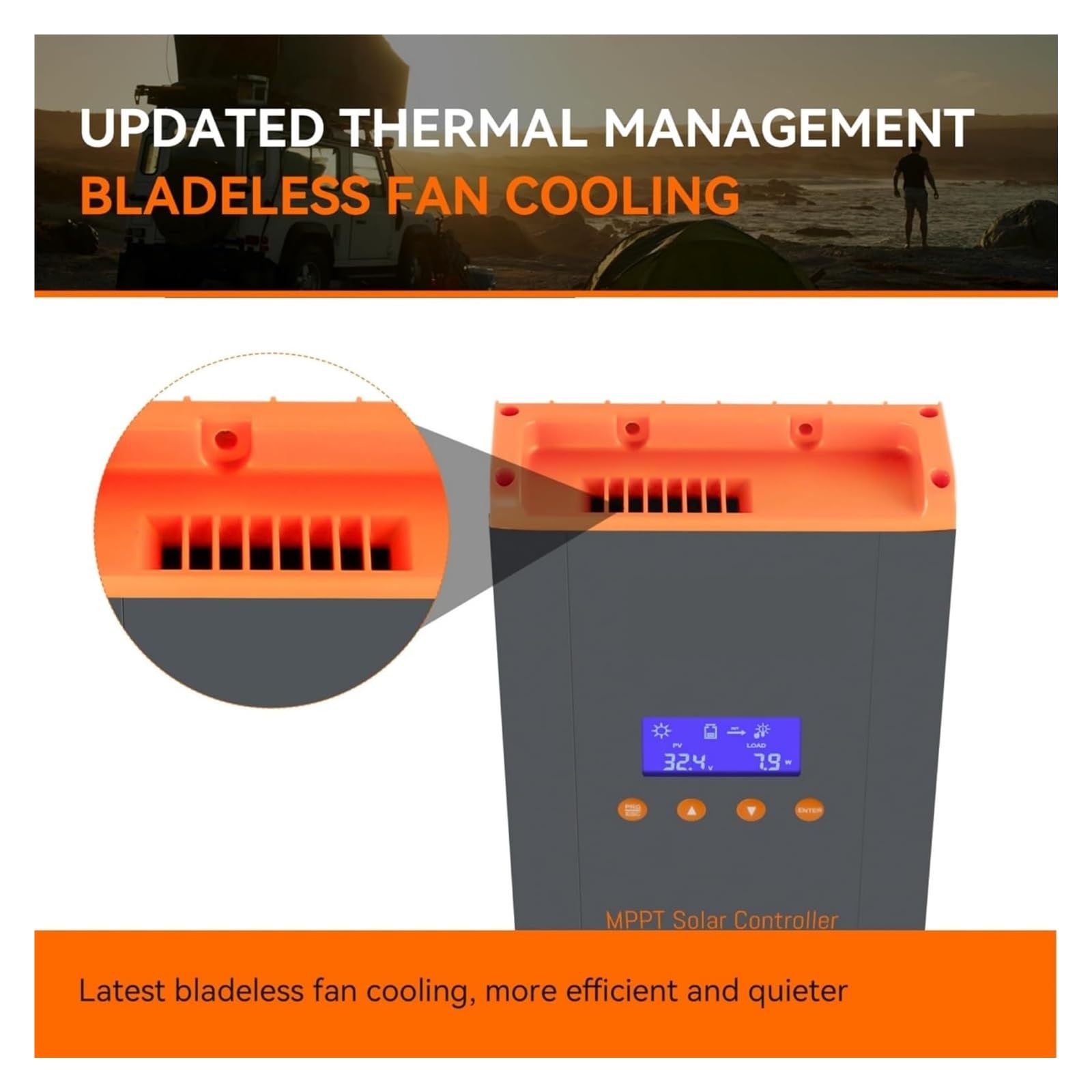 Controlador de carga solar, Controlador De Carga Solar 60 A, Regulador Paneles Solares 12 V, 24 , 36 Y 48 , Conexión En Paralelo Unidades For Batería Litio Plomo-ácido