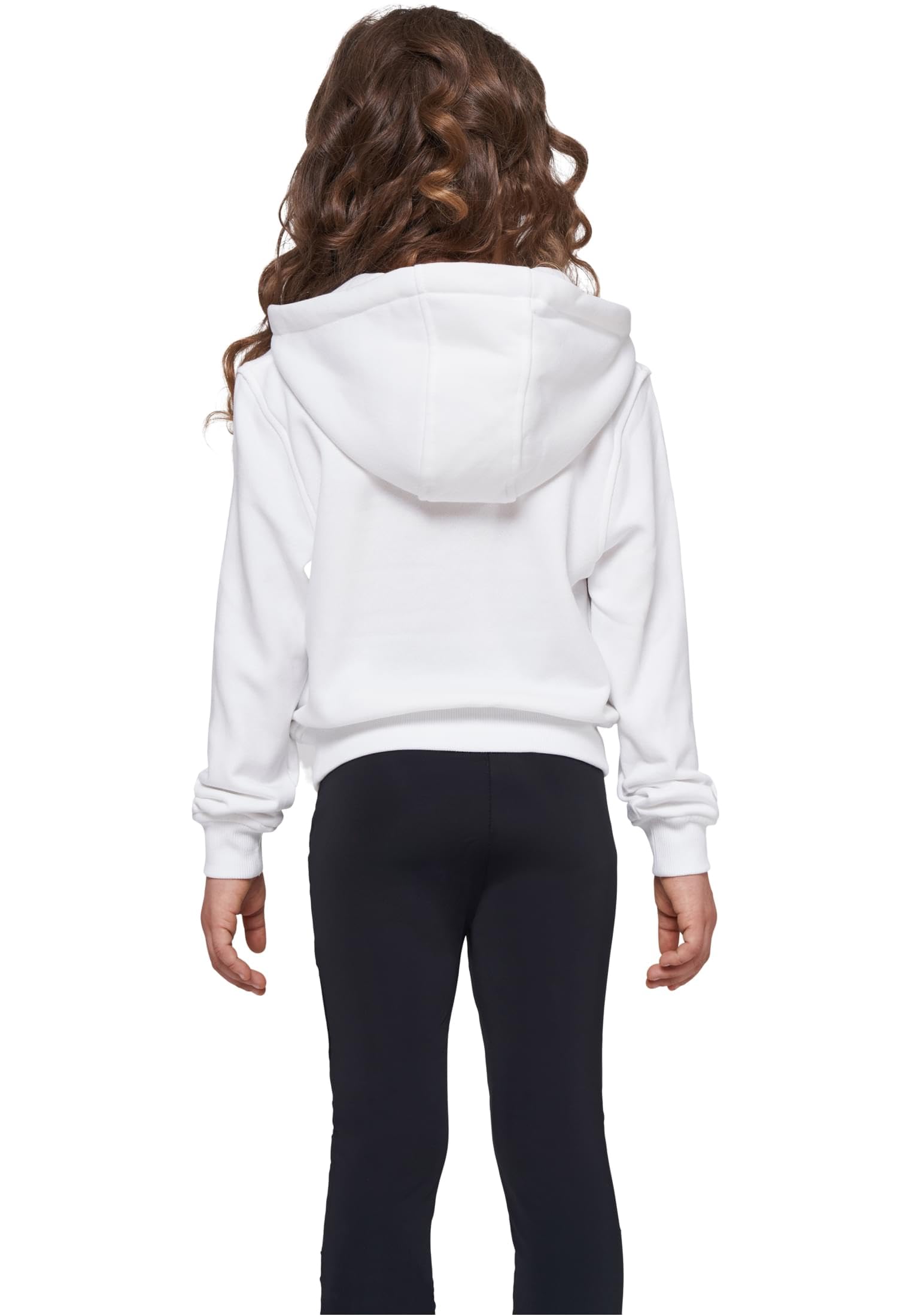 Build Your Brand Girls Cropped Sweat Hoody Sudadera con Capucha Niñas