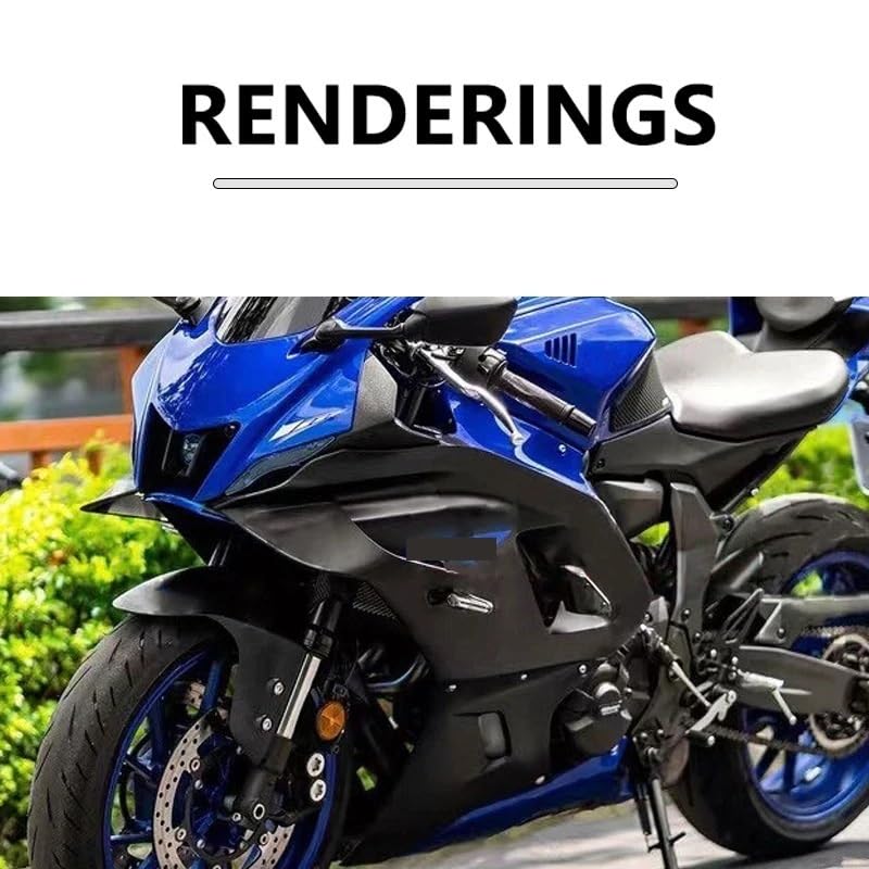 Aileron fixe moto YZF-R7 cache latéral carénage pare-brise 2022 2023