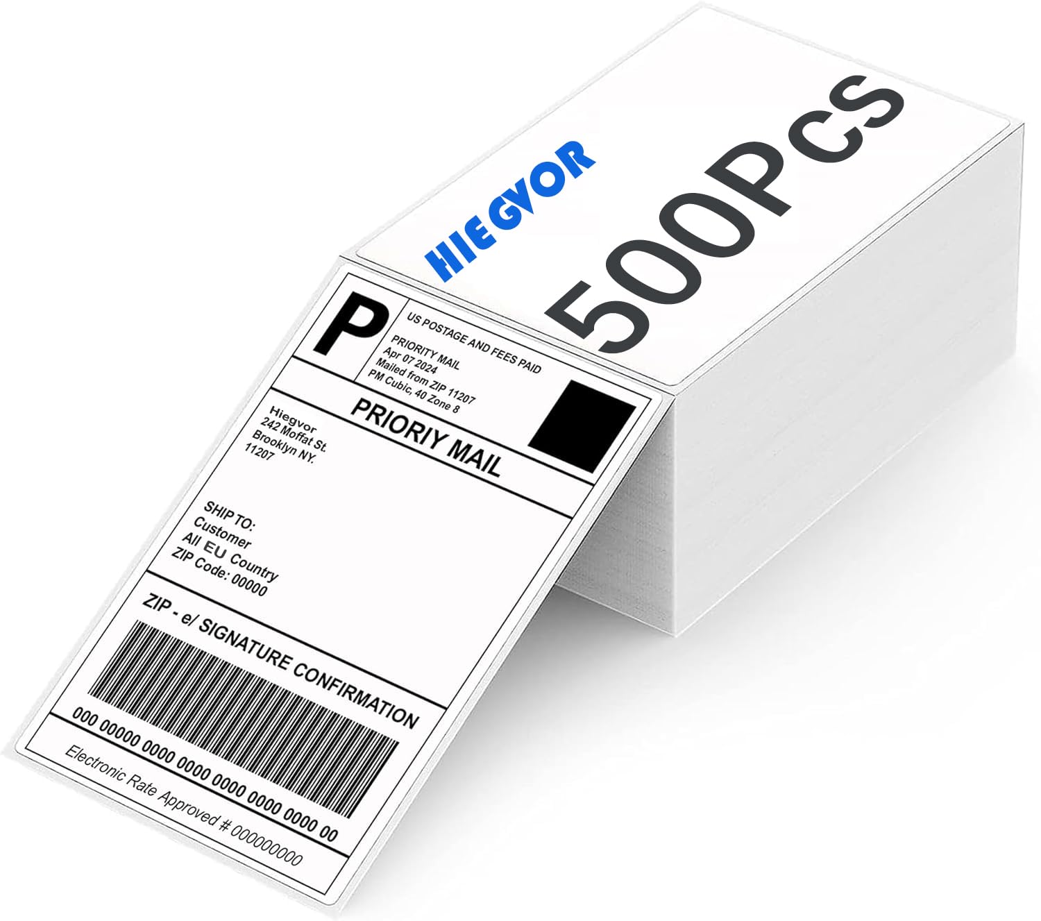 Etiquetas térmicas directas de 4 "x 6", 500 Etiqueta de envío exprés, Etiquetas de envío, 4 x 6 etiquetas térmicas para impresora,etiquetas adhesivas para varias impresoras
