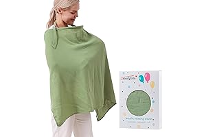 Trendyline Natural Bamboo Muslin Multi-Use Baby Breastfeeding Nursing Cover