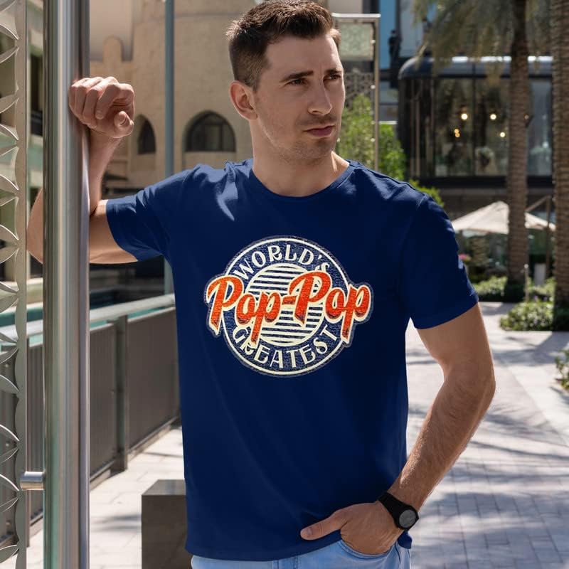 Miniatura 4 de fresh tees World's Greatest Pop-Pop - Camiseta para el Día del Padre, regalos para marido, papá, abuelo