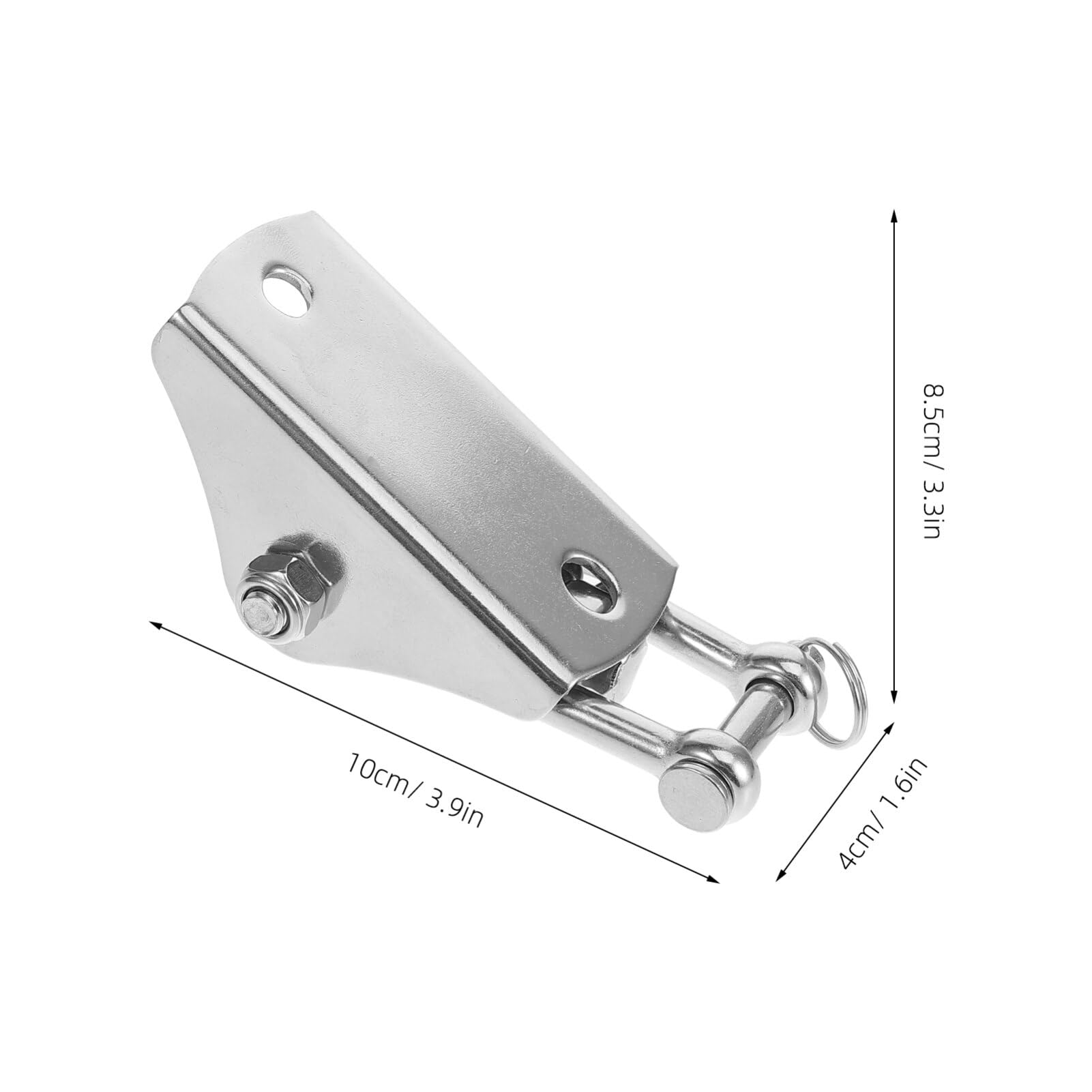 Happyyami Ganchos para Colgar Hamacas de Acero Inoxidable Plata 1 Set