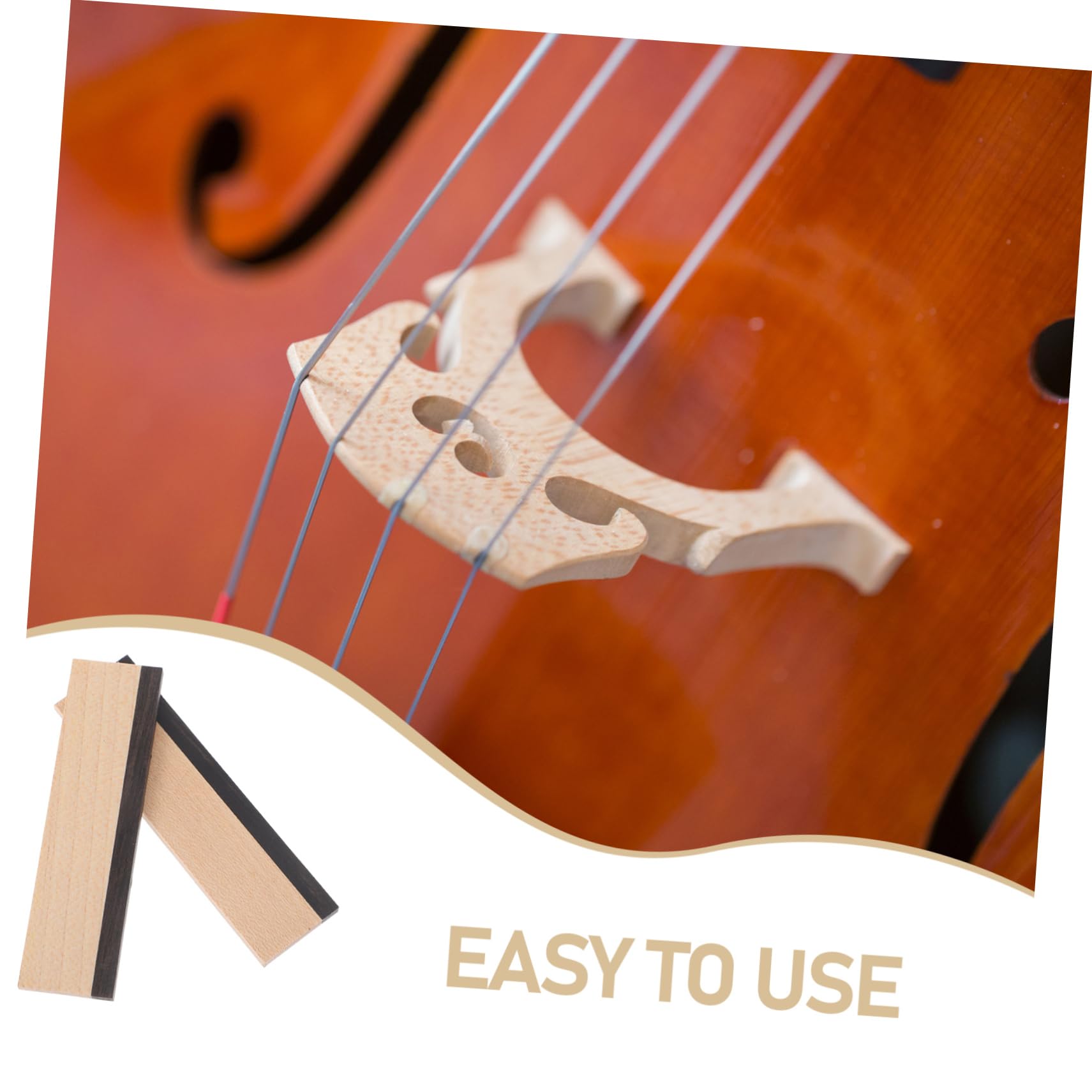 Toyvian Selle de Chevalet en Bois Marron en Érable et Ébène Pont Découpé et Rainuré Accessoire pour Guitares Acoustiques pour Guitare Dobro