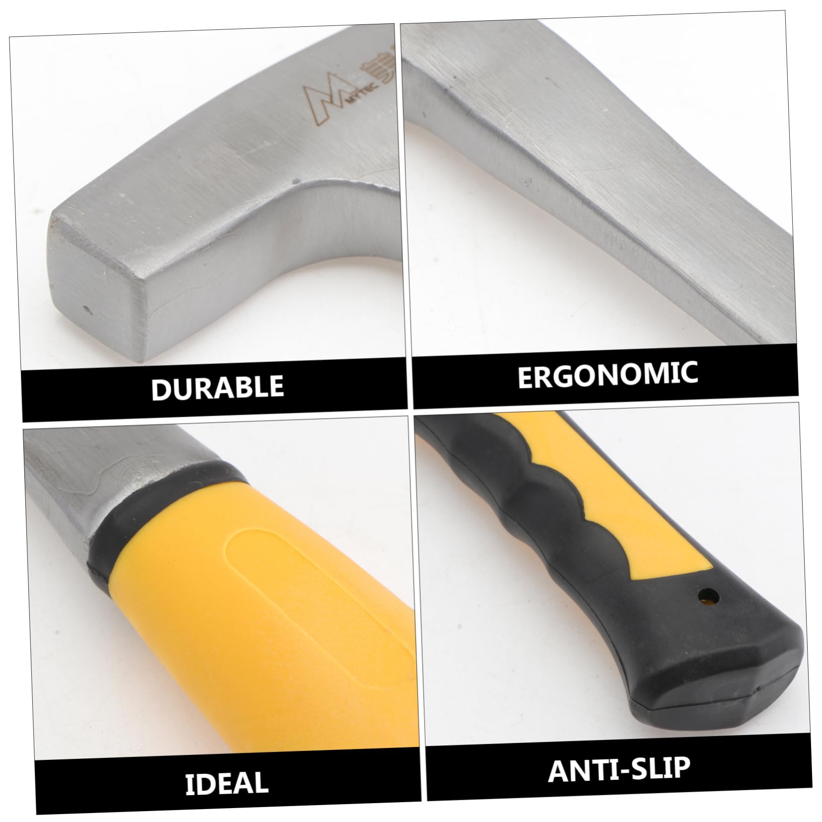 DOITOOL Multifunctional Pointed Tip Geological Hammer Durable Mining Tool for Exploration Large for Geology and Masonry Work