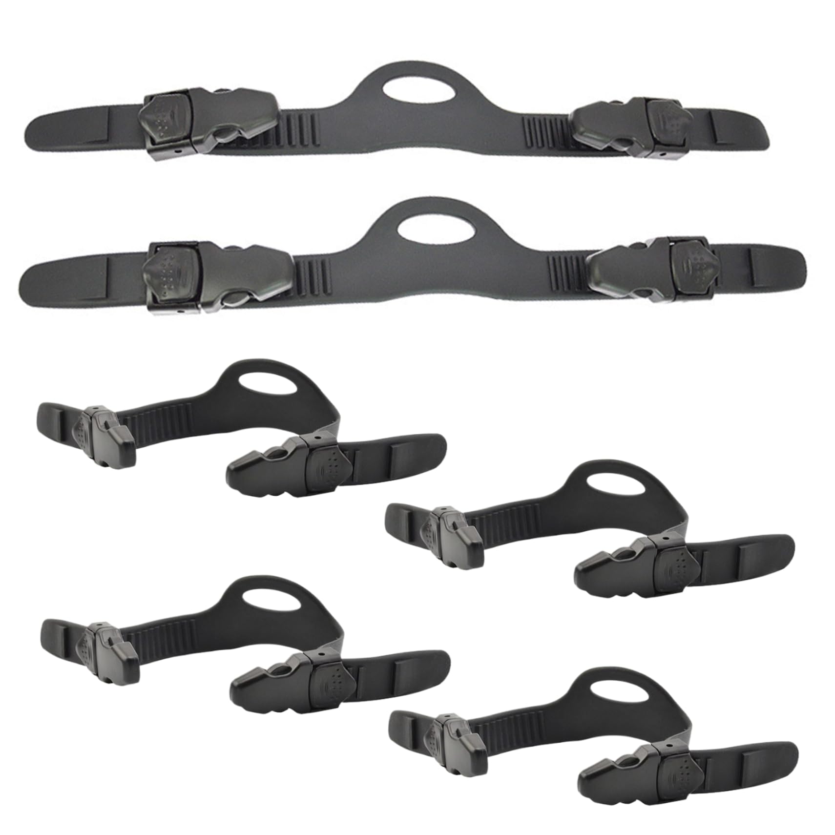 fin with buckle straps