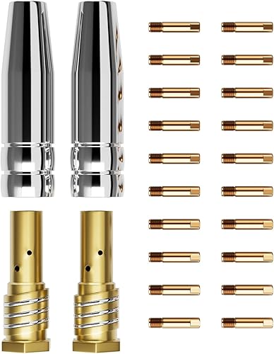 GZ GUOZHI Kit de accesorios para pistola de soldadura MIG 0.030 pulgadas, boquilla difusora para GZ GUOZHI MIG-200P MIG-140 MIG-130 MIG-135 MIG-160