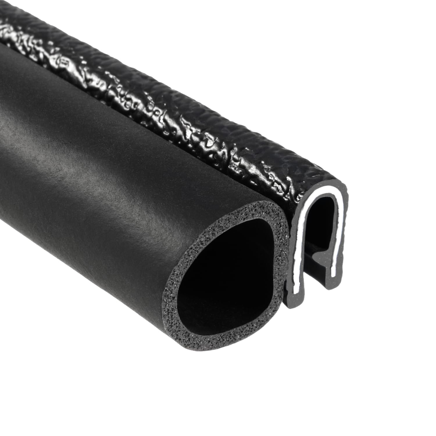 Trim-Lok Uszczelka wykończeniowa z boczną żarówką – pasuje do krawędzi 1/8", średnica uszczelki o średnicy 5/8", długość 25 cm – plastikowe wykończenie PCW z gumową uszczelką EPDM, łatwa instalacja do samochodów, łodzi, samochodów kempingowych, ciężarówek