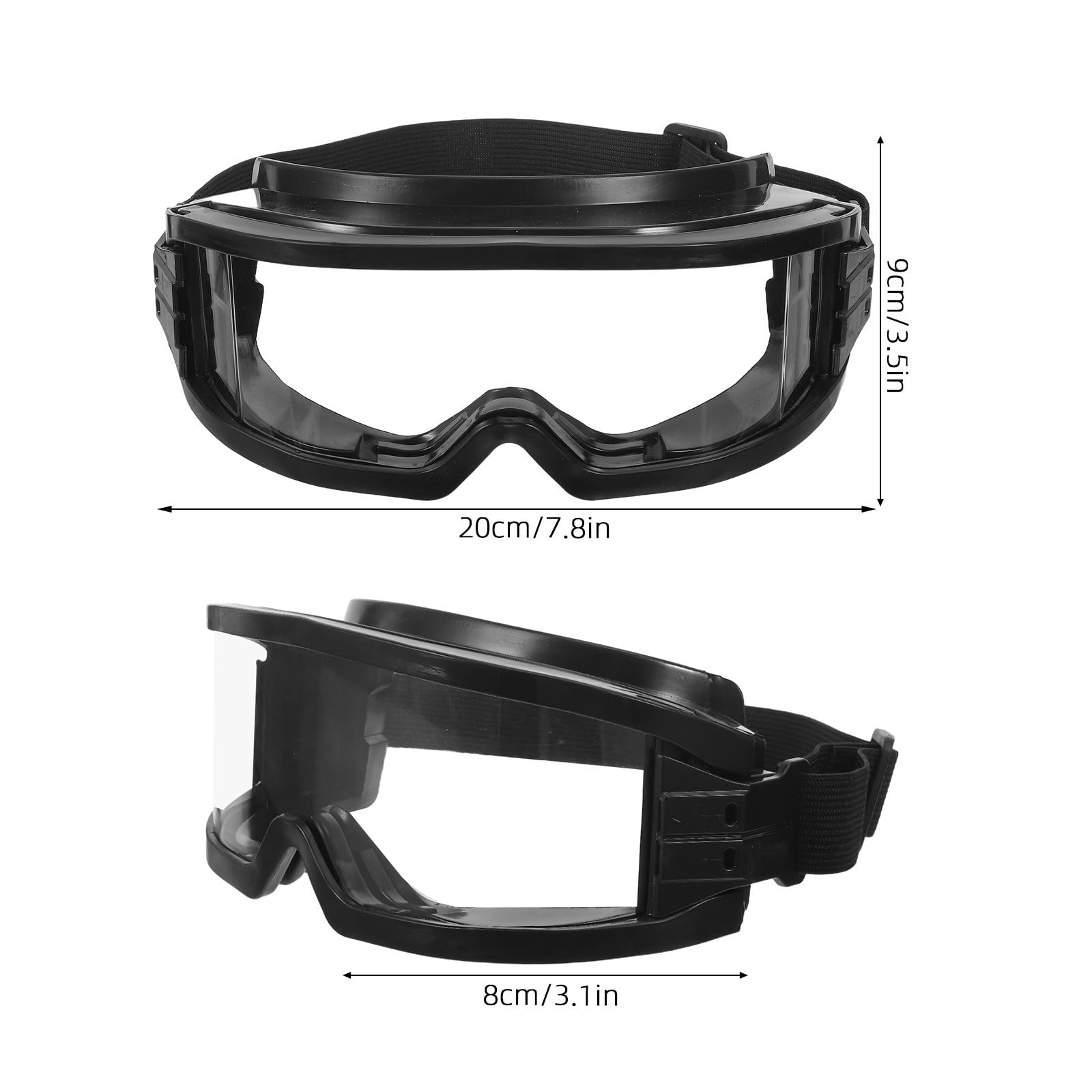 Mipcase 5 szt. okularów ochronnych przeciwmgielnych na okulary, żółte