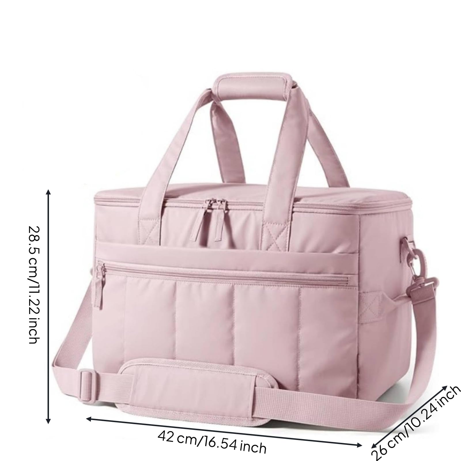 B Baosity Bolsa Térmica Acolchada 32 litros Aislada Bolsa Térmica con Correa Hombro Ajustable para Picnics