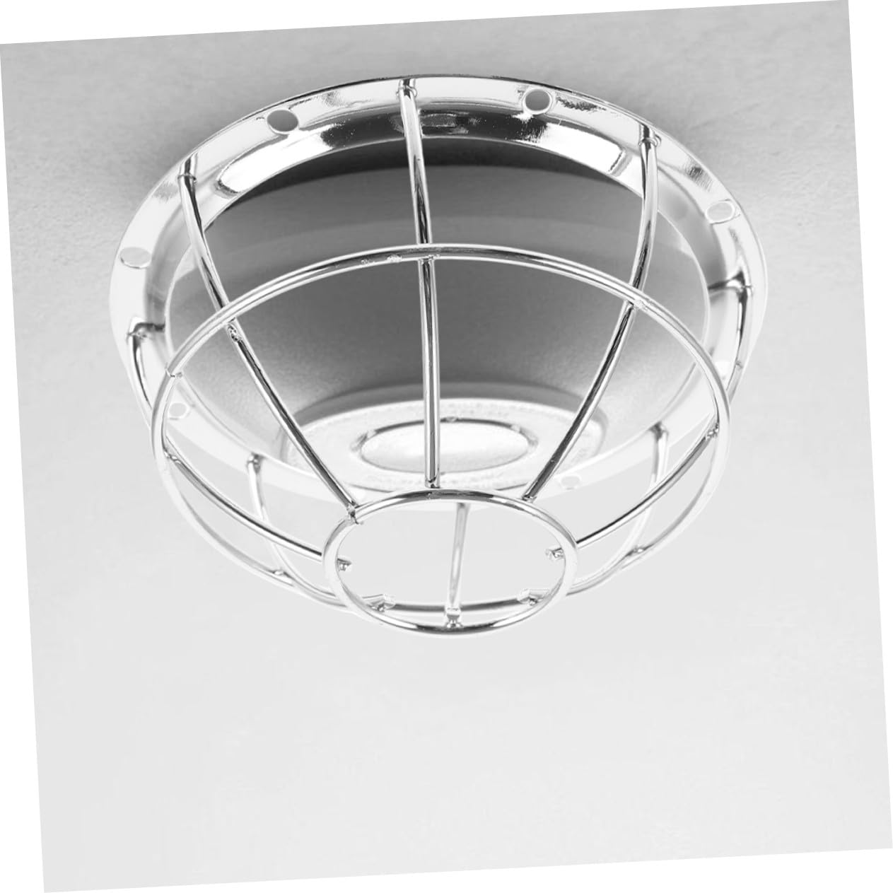 10 Piezas Protector de Sensor de Humo de Acero Inoxidable Resistente Instalación Sencilla para Hogar Oficina Centro Comercial