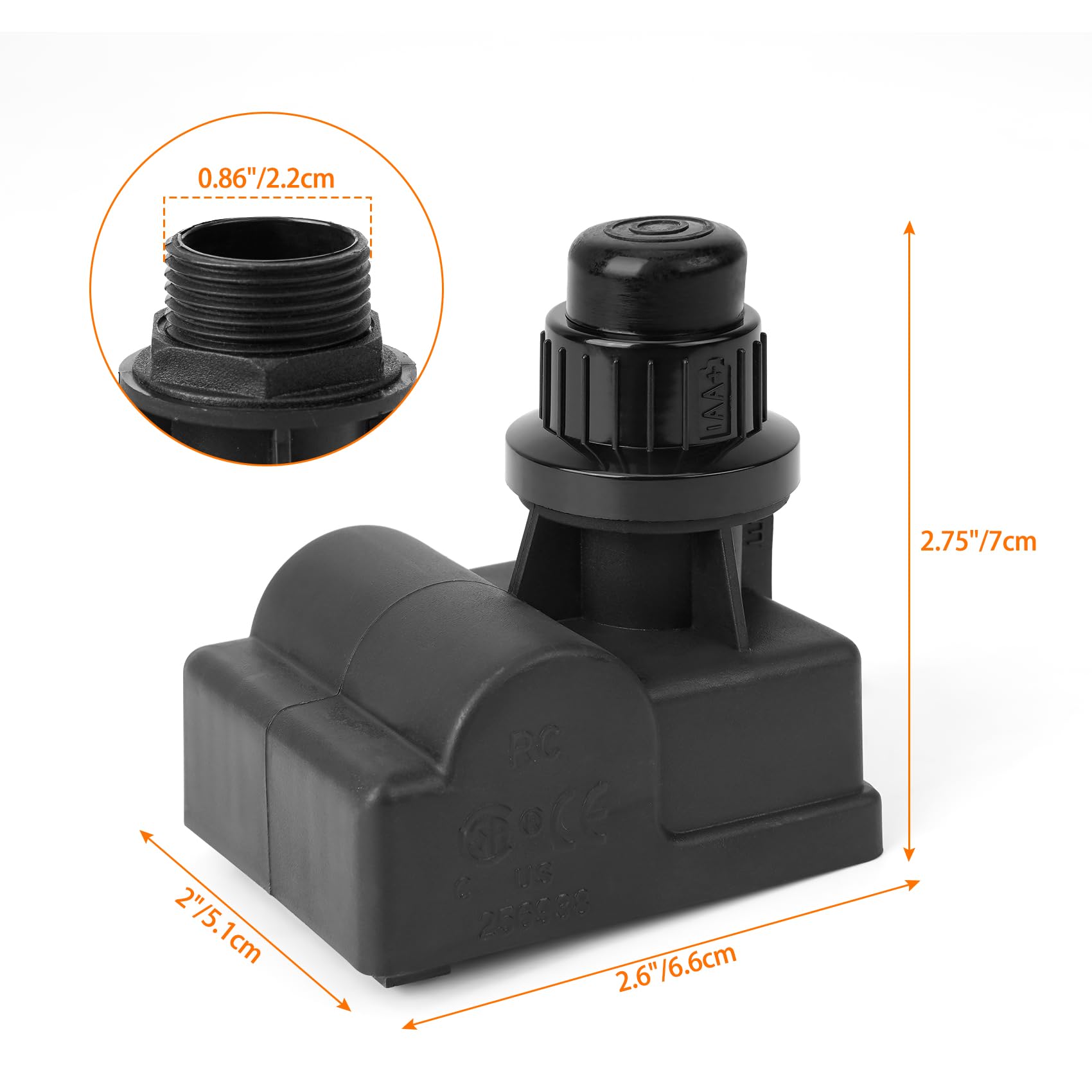 Only fire Accenditore per barbecue, generatore di scintille, pulsante di accensione "AA", alimentato a batteria (F. 6 bruciatori, nero)