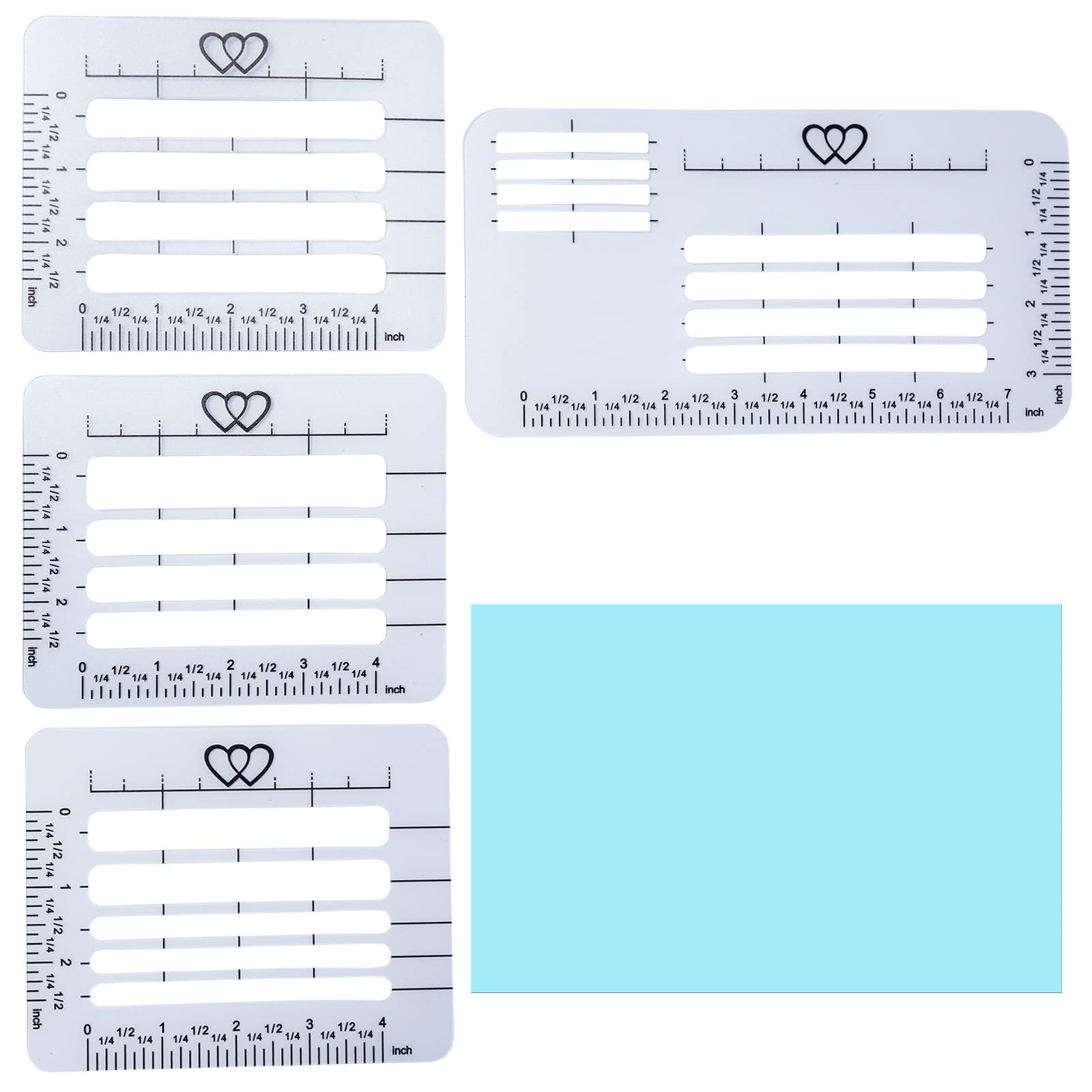 Buy 4 Pieces Straight Line Stencil,for Journaling and Envelope