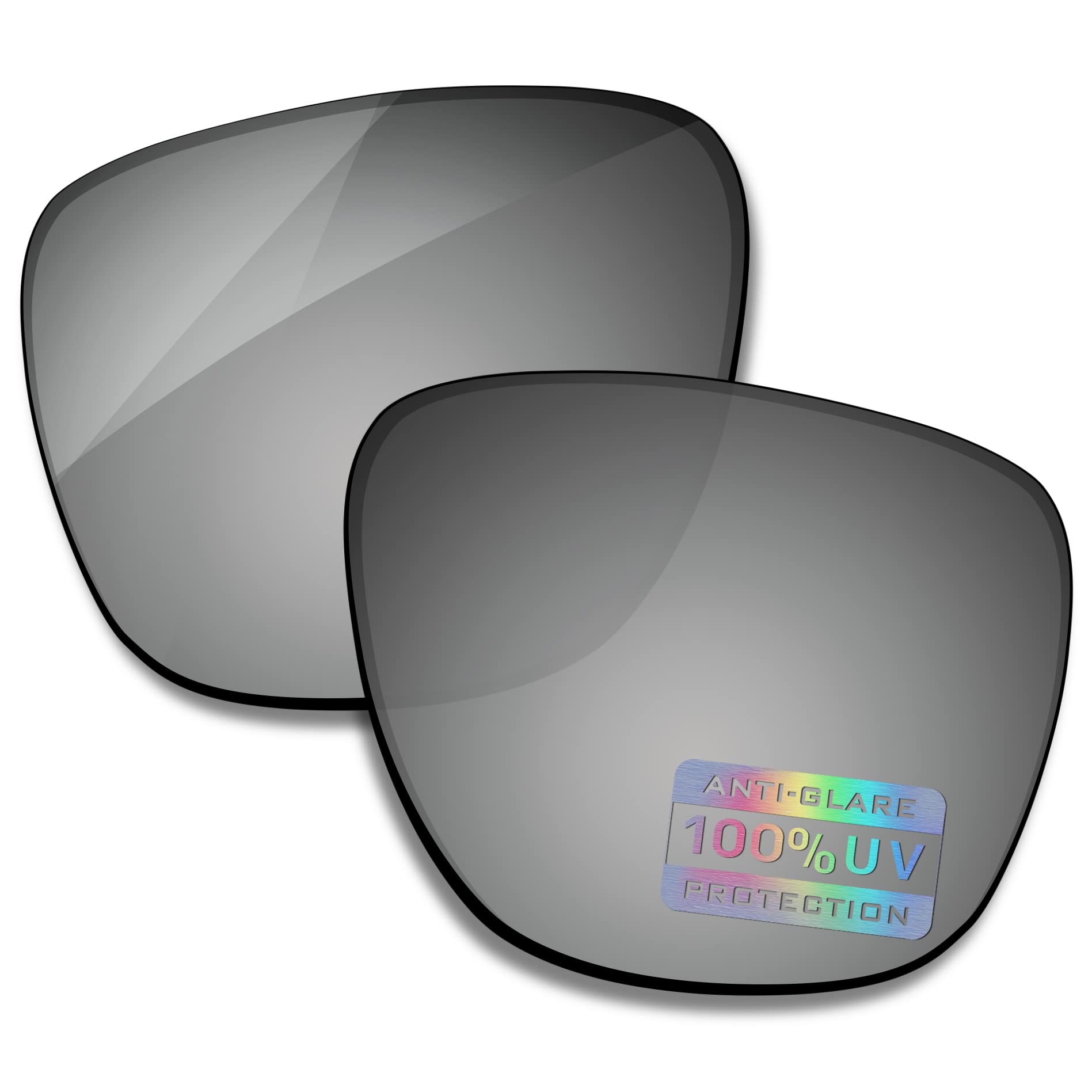 Bowyer POLARIZED Replacement Lenses for Oakley Crossrange XL Sunglasses - Titanium Mirror