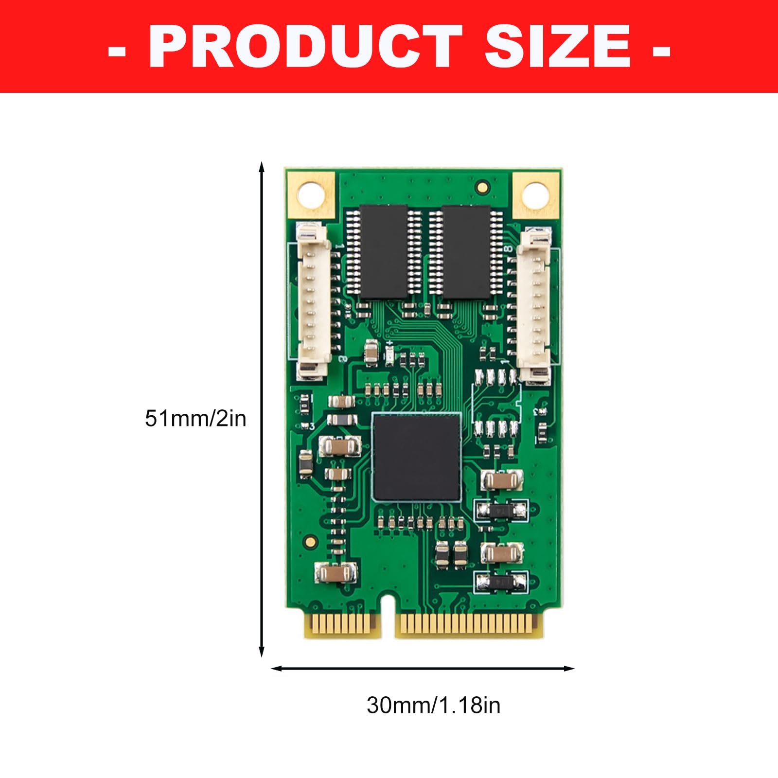 Scheda espansione Controller ST370 PCIE XR17V352 Ideale per l ' Editing Video e l ' analisi dei Dati Scheda espansione PCIe