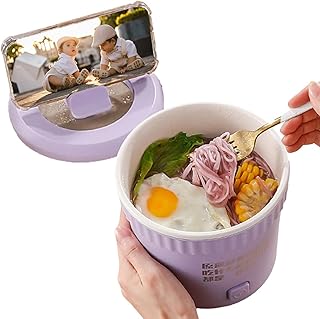 Nupaque Electric Hot Pot, 1L Mini Portable Electric Pan Non-Stick, Multi-Cooker All-In-1 Pot For Soup Porridge Noodles Pot Steaming And Frying