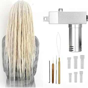 Instant Dreadlock Machine, Electric Handheld Portable Dreadlock Maker Crochet Machine,loc machine for dreadlocks,Quick and Easy DIY Dreadlocks Braiding Hair Extensions