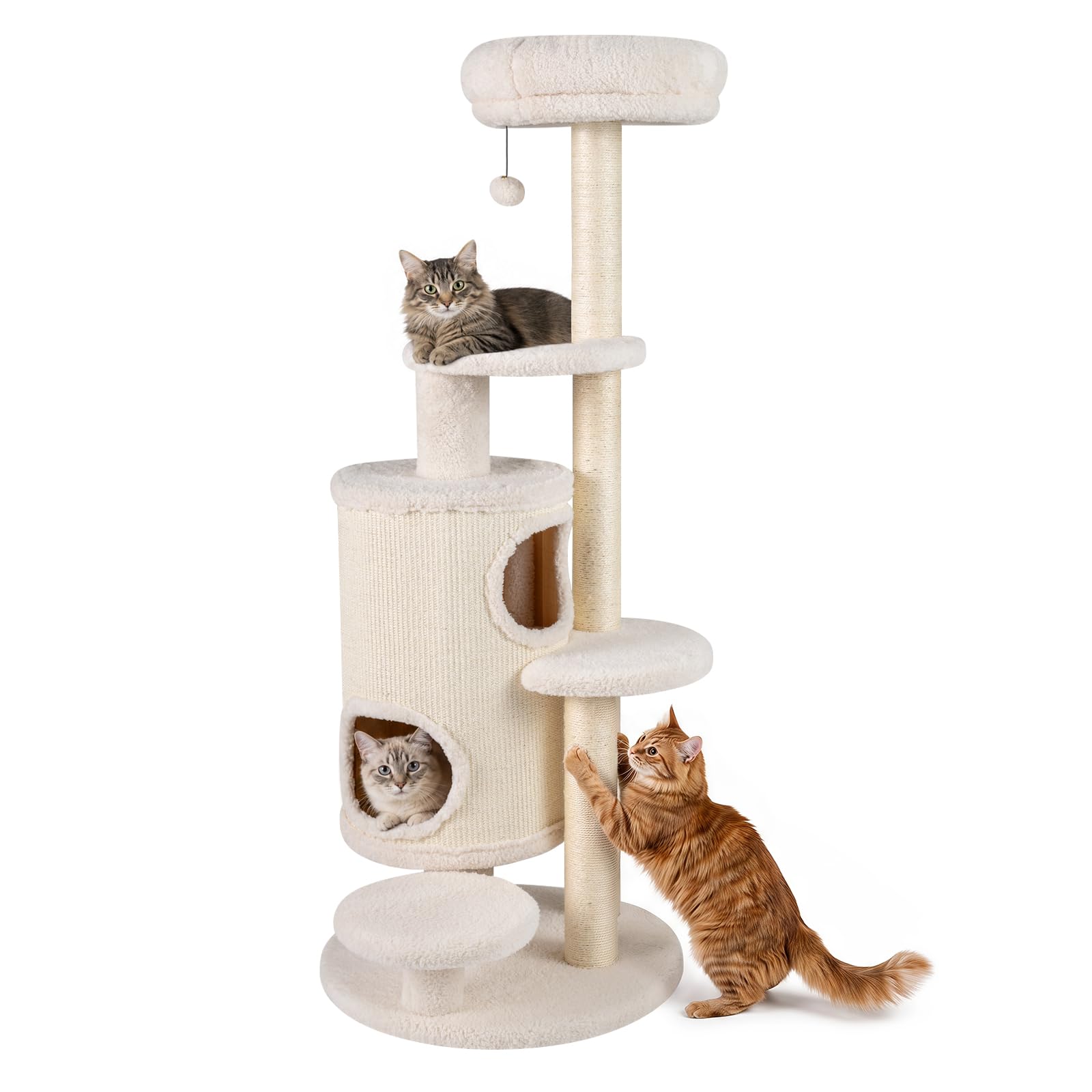 COSTWAY Albero per Gatti da Interno Alto 150 cm