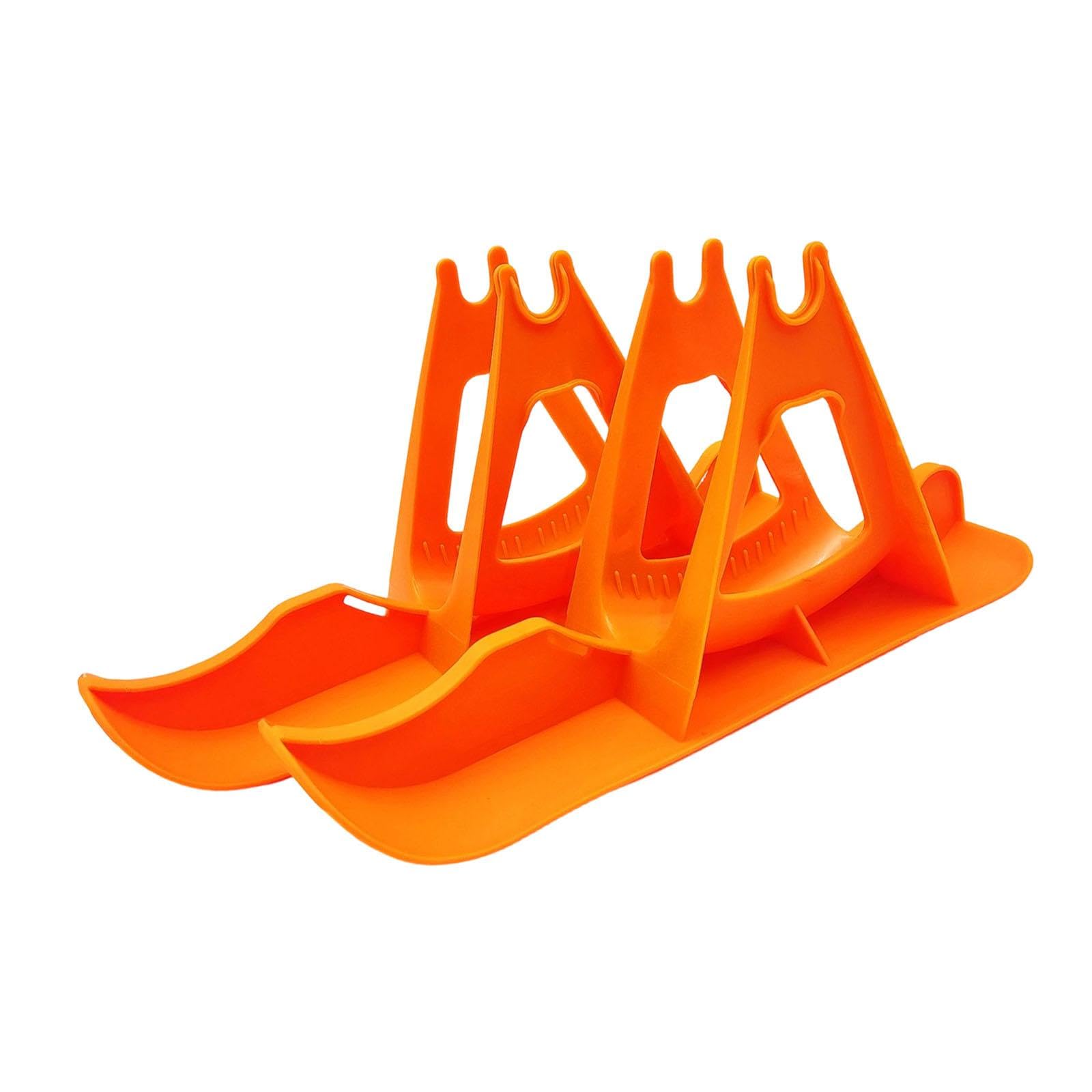 Ensemble de Ski pour Enfants, Support de Rangement Stable, Facile à Assembler, Luge, Ensemble de Snowboard pour Chariots de Golf, Orange