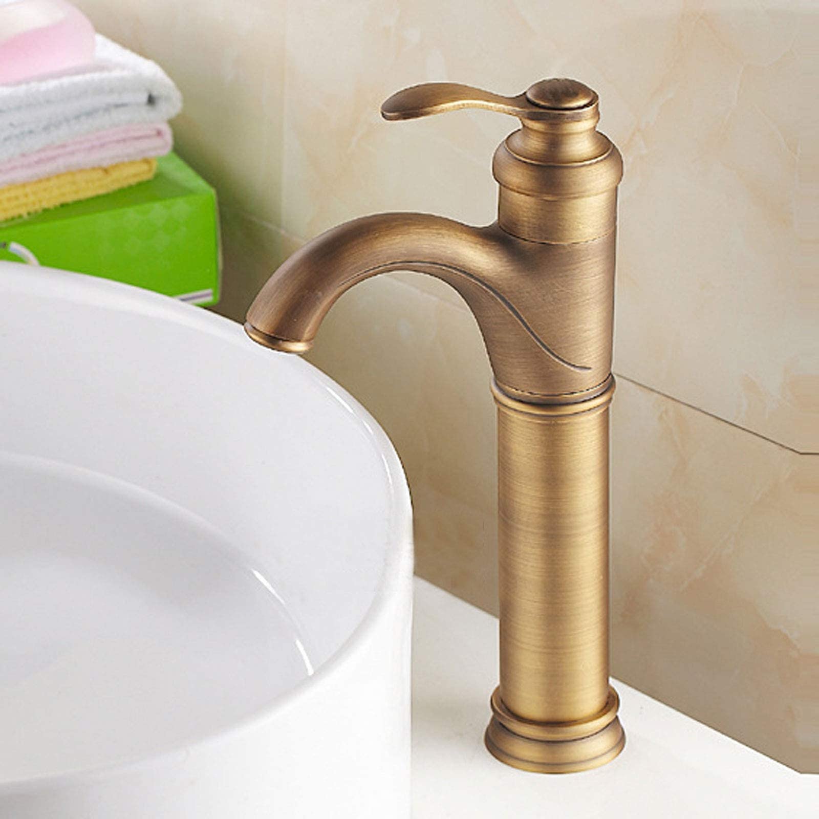 Robinet de lavabo de salle de bain en laiton pour stopper les éclaboussures